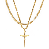 Crucifix Set (Gold)