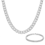 Tennis Set (5mm) Silver