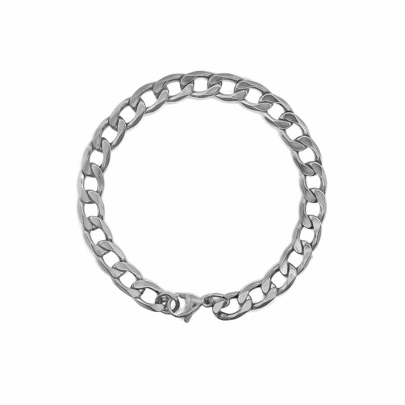 Curb Bracelet (Silver) 8MM
