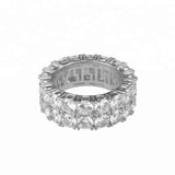 Double Row Diamond Ring (Silver)