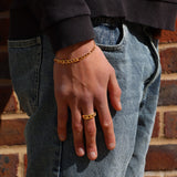 Figaro Bracelet (Gold) 5MM