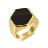 Hexagon Stone (Gold)