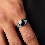 Oval Stone (Silver)