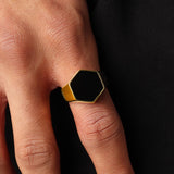 Hexagon Stone (Gold)