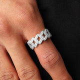 Iced Cuban Ring (Silver)