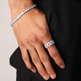 Iced Cuban Ring (Silver)