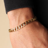 Curb Bracelet (Gold) 8MM