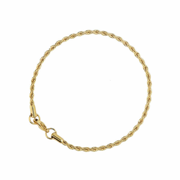 Rope Bracelet (Gold) 3MM
