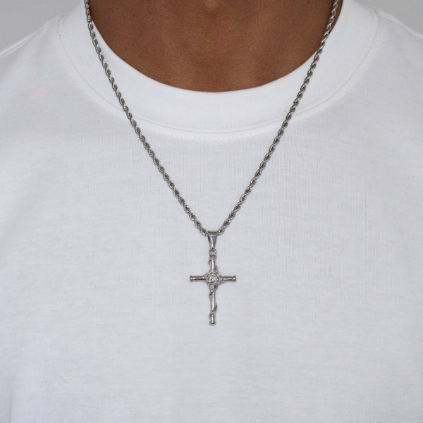 Rose Cross (Silver)