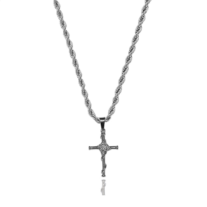 Rose Cross (Silver)