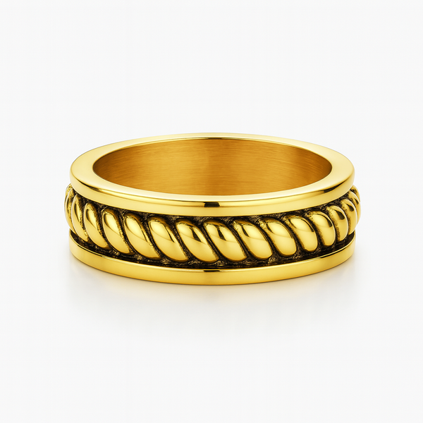 Rope Band Ring (Gold)