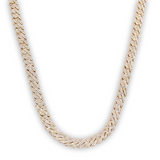 Iced Prong Chain (Gold) 10mm