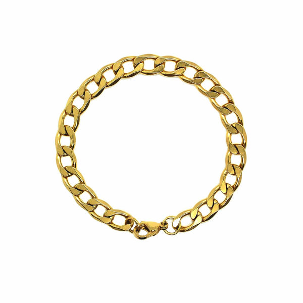Curb Bracelet (Gold) 8MM