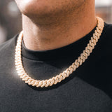 Iced Prong Chain (Gold) 14mm