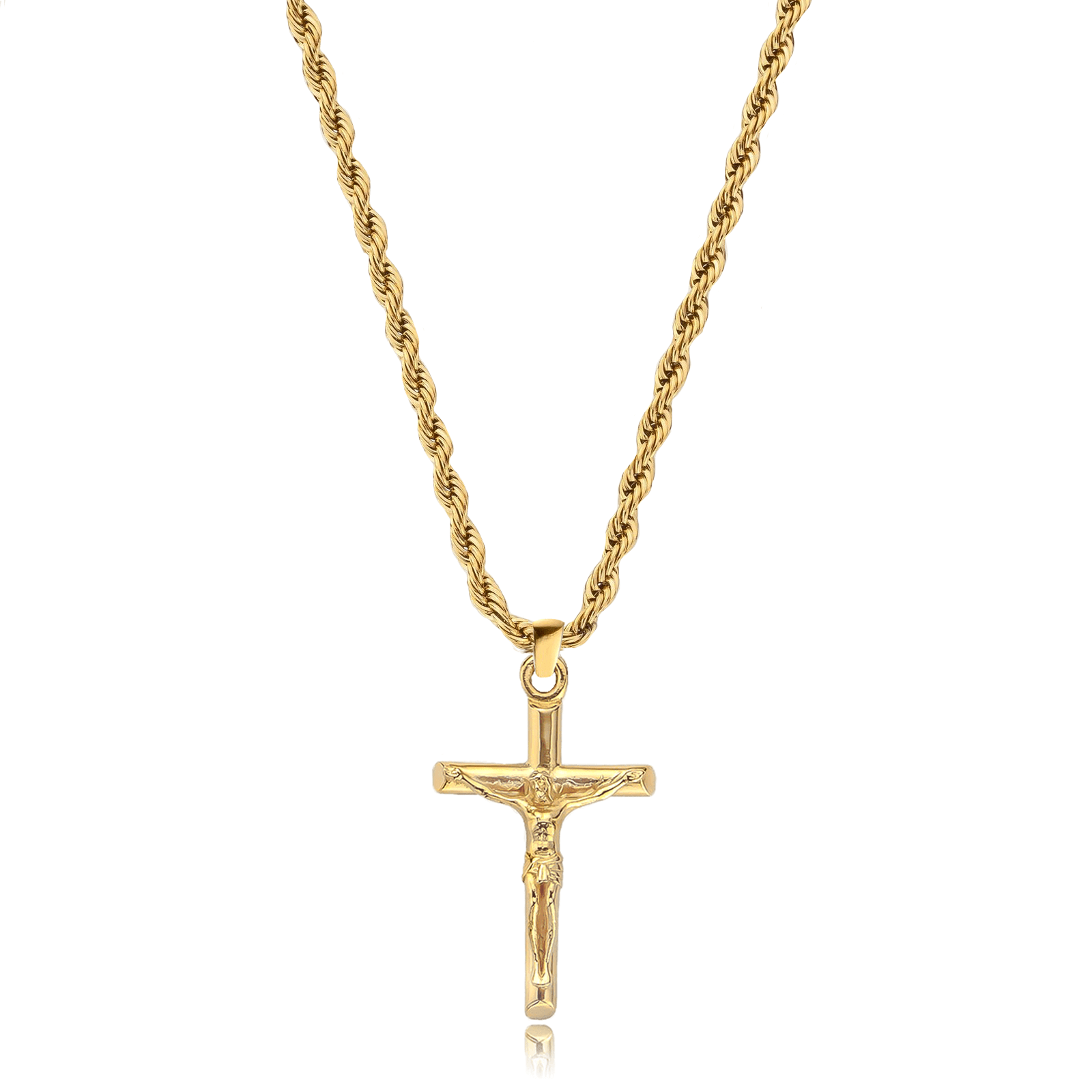 Crucifix Gold Undeniable London   GOLDPENDANT 