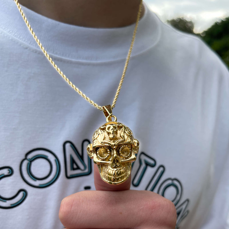 Mandala Skull (Gold)