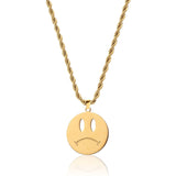 Double Sided Smiley (Gold)