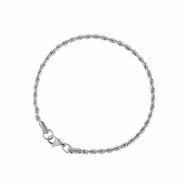 Rope Bracelet (Silver) 3MM